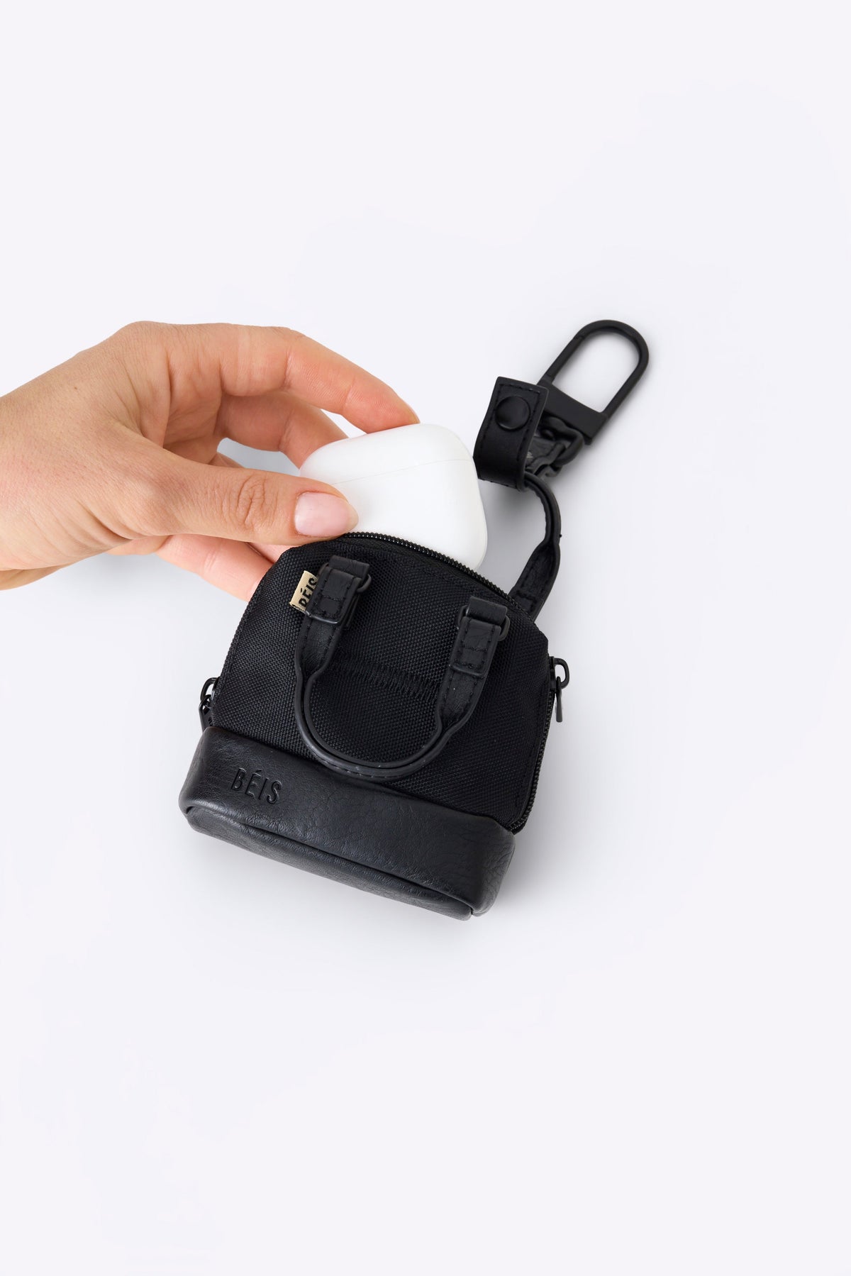 The Micro Weekender Charm in Black