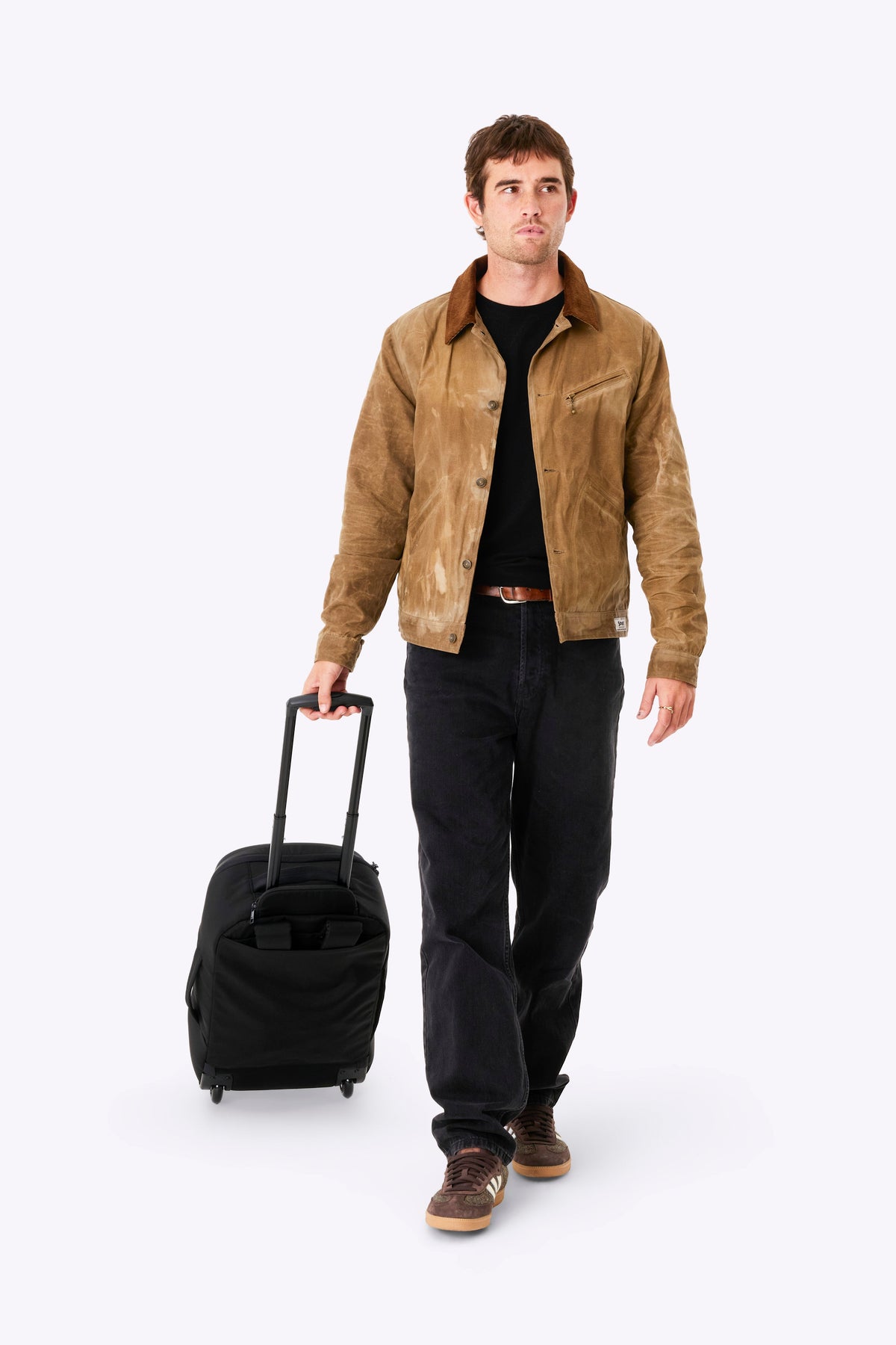 The Pro Rolling Backpack in Black