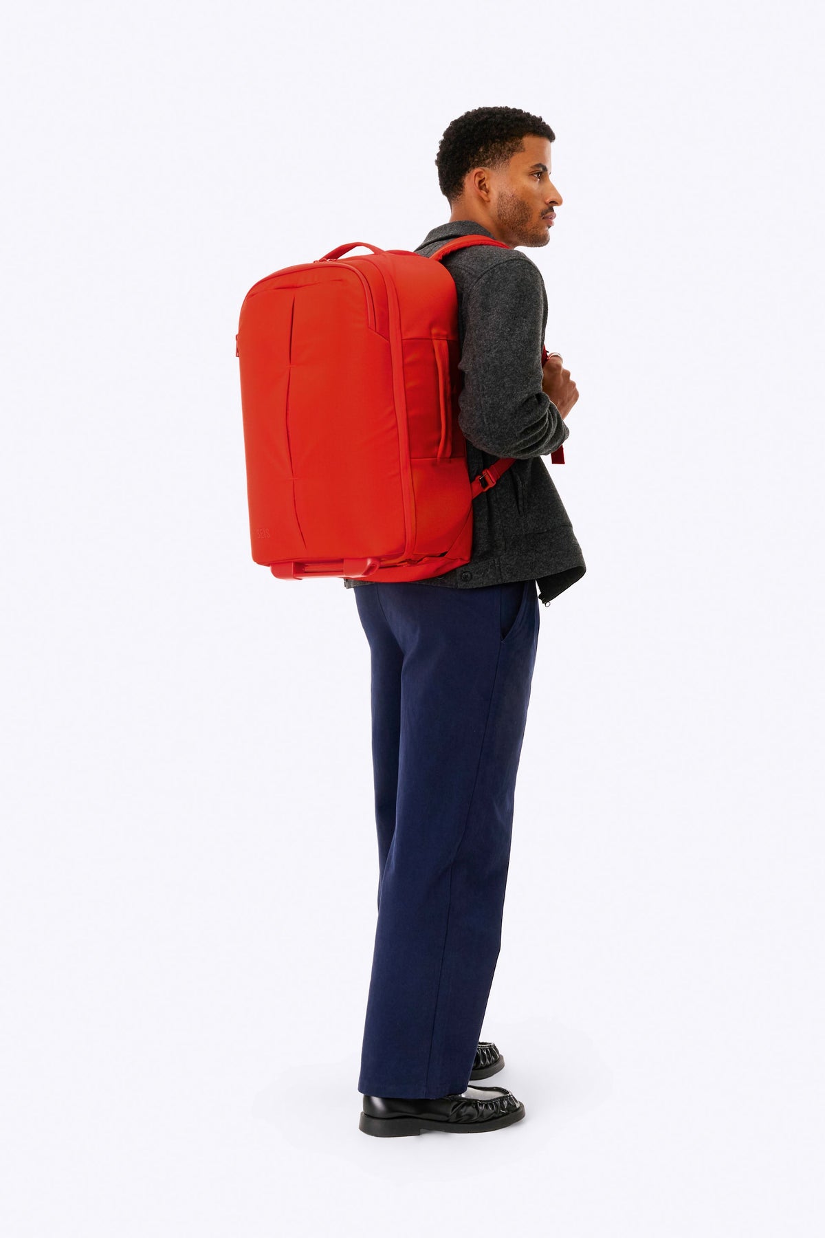 The Pro Rolling Backpack in Flame