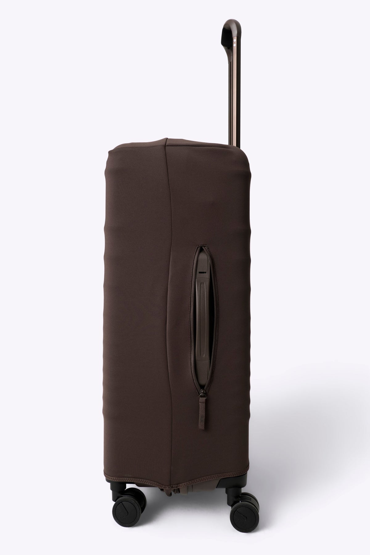 The Hybrid Check-In Luggage Cover in Espresso