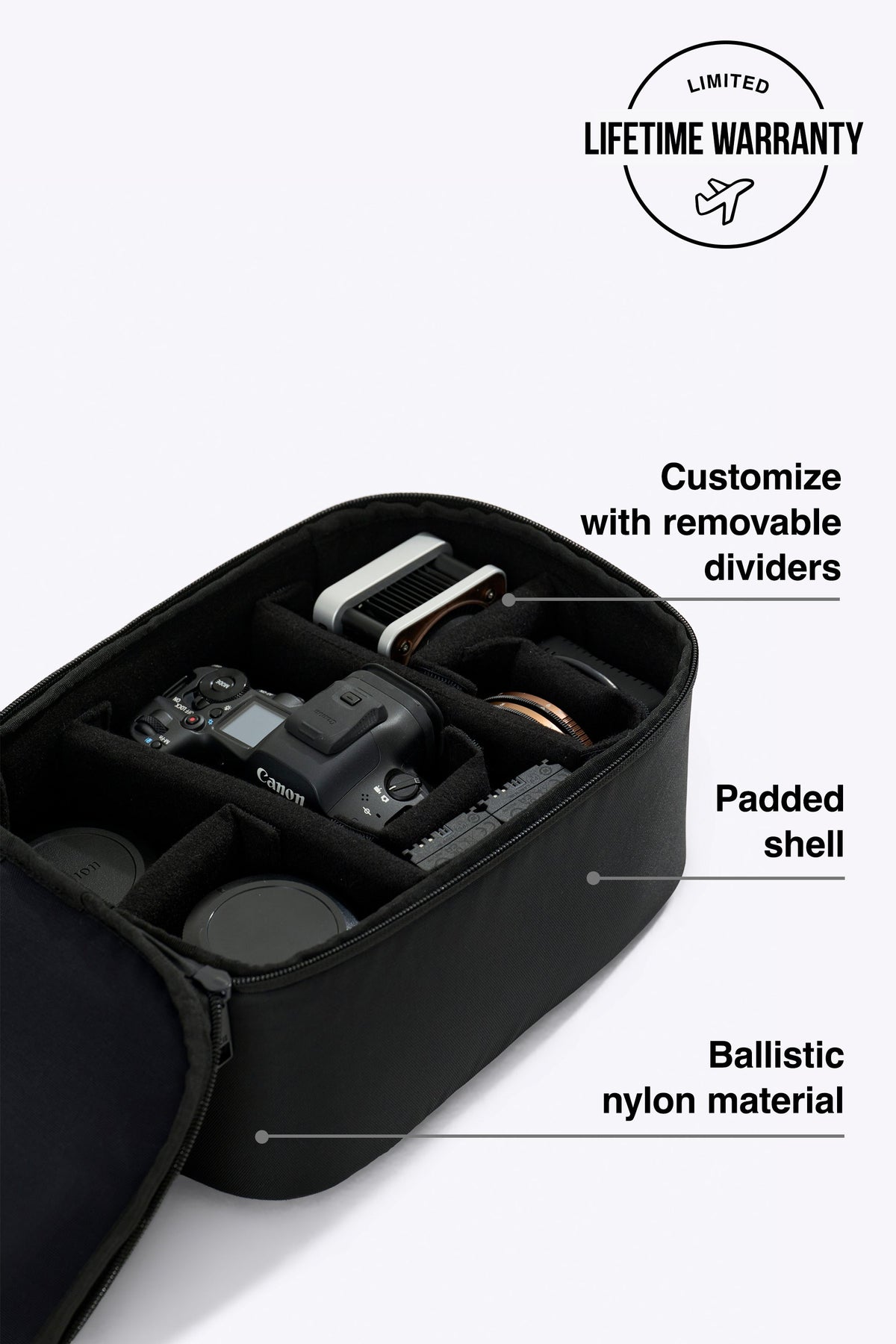 The Camera Gear Insert in Black