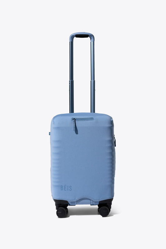 The Hybrid Carry-On Luggage Cover in Dusty Blue