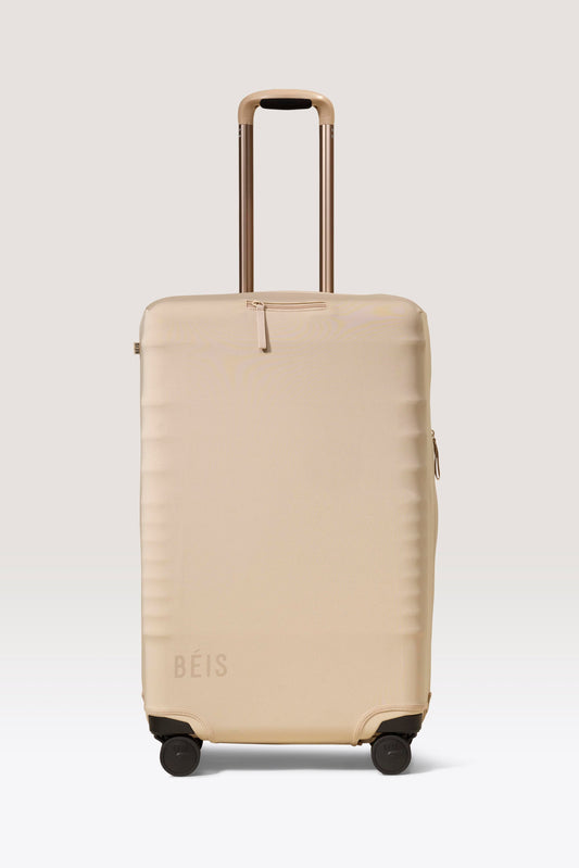 The Medium Check-In Luggage Cover in Beige